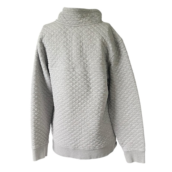 Patagonia Gray Organic Cotton Snap-T Pullover Quilted Outdoor Size Medium M - Picture 2 of 13